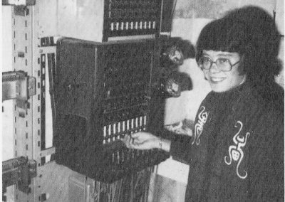 The last telephone exchange with Fran Lloyd operating